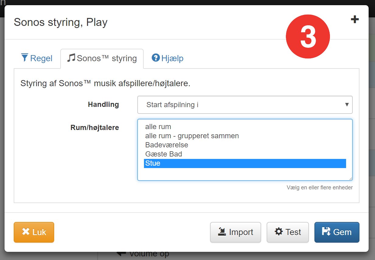 sonos/hue styring